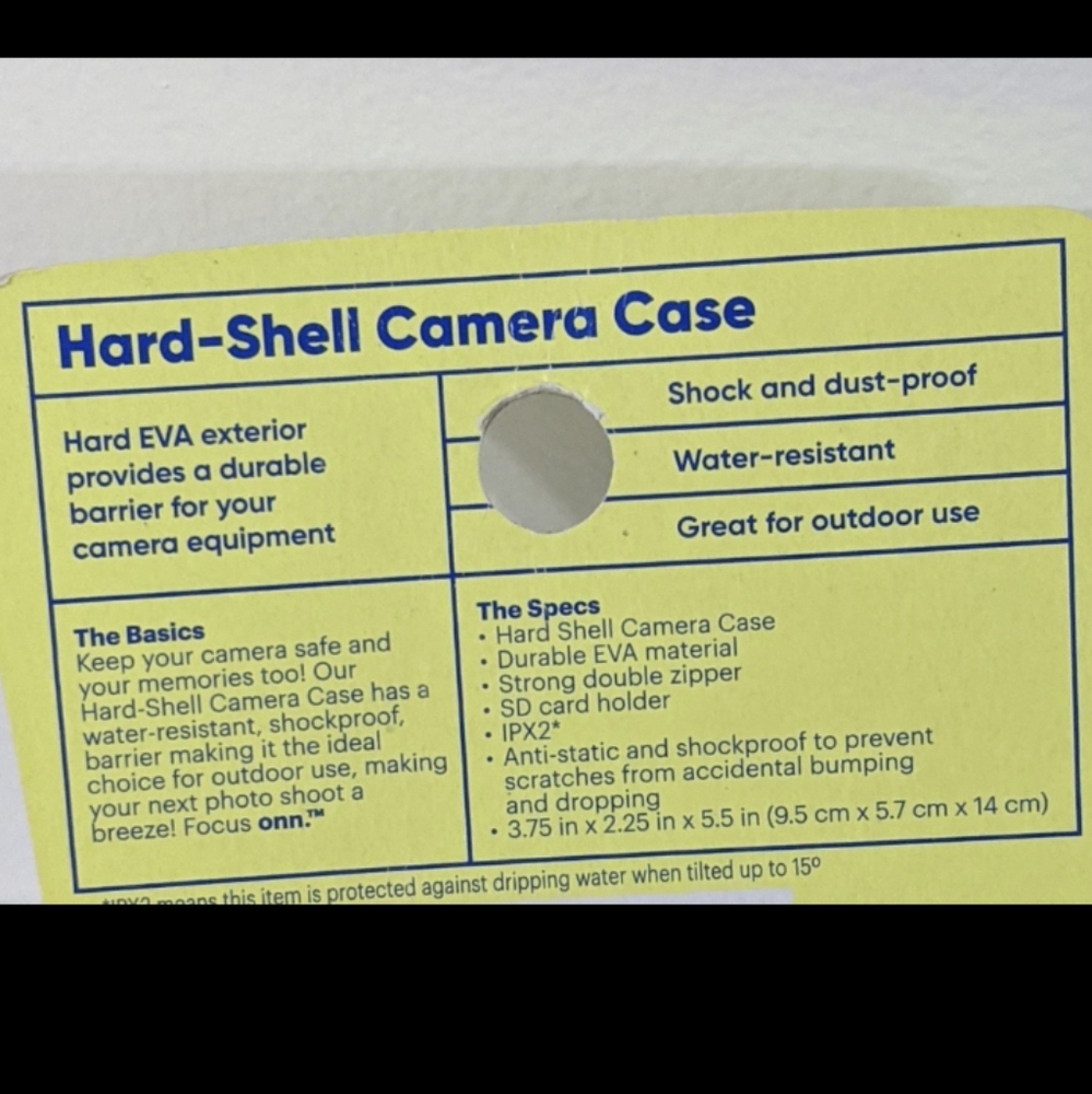 New Protective Hard Shell IPX2 Carrying Camera Case (Waterproof, Shockproof) - Picture 5 of 5